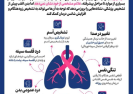 ۷ نشانه‌ پنهان سرطان ریه که نباید نادیده بگیرید + اینفوگرافیک
